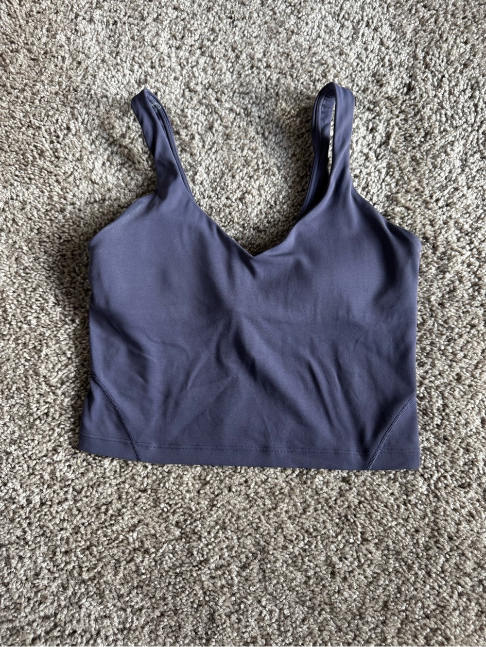 lululemon Align Nightfall Purple V‑Neck Cropped Tank